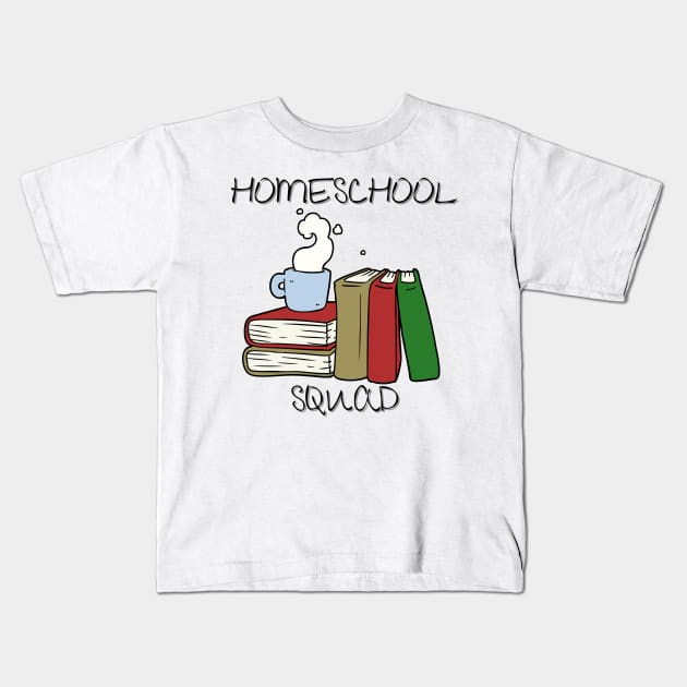 Nerdy Homeschool Squad Kids T-Shirt by casualism